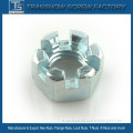 DIN935 Carbon Steel Hex Thick Slotted Nut